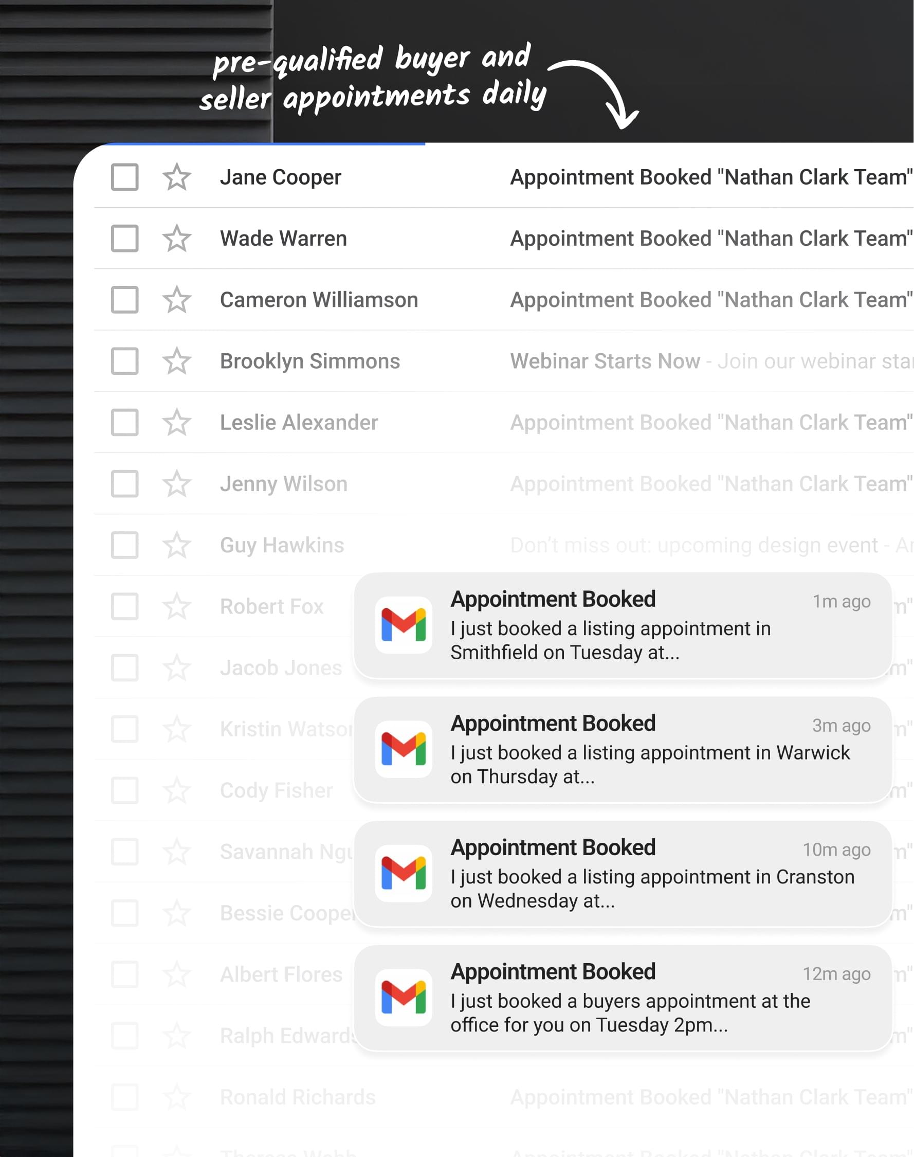 Pre-qualified buyer and seller appointments